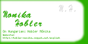 monika hobler business card